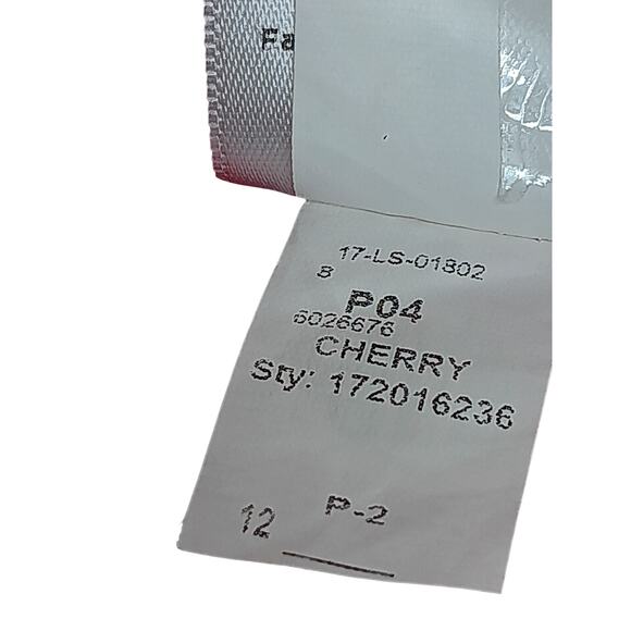 Talbots Hampshire Ankle Pants Red Cherry Cotton Blend Sz 12 - Picture 12 of 12